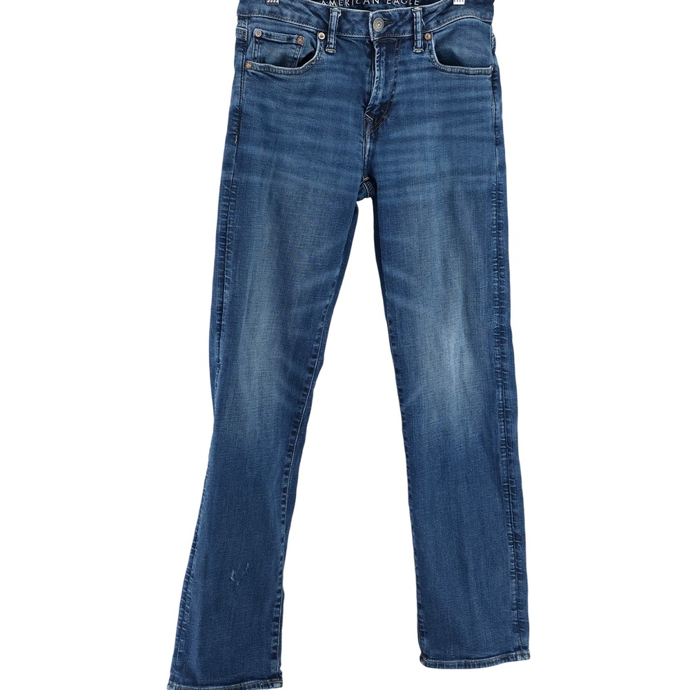 American Eagle Airflex+ Straight Jeans Mens 30x34 Blue Excellent